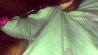 dildo rides pussy and anal until creampie