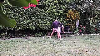 Fucking This Horny Mature Woman In The Garden?