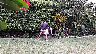 Fucking This Horny Mature Woman In The Garden?