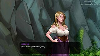 Crazy big tits blonde chops wooden dick.