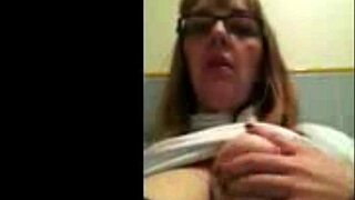 Teasing In The Toilet At Work!