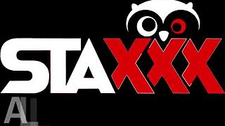 Blonde hottie kelli staxxx takes black cock in her tight ass