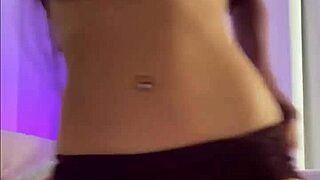 brunette teen 18+ strips after hair wash