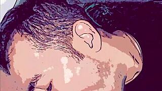 this gay animation shows big cock pounding slut's mouth