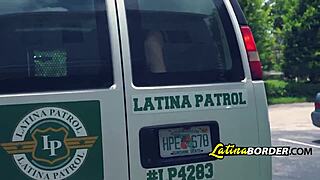 Monica asis in uniform gives rough blowjob?