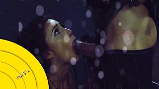 Monica asis in uniform gives rough blowjob?