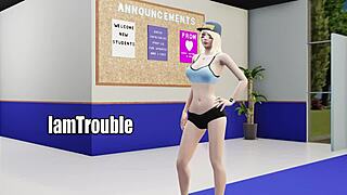 interracial workout session with group activities