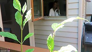 Nikki gets DRILLED from behind in wild action