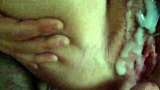 Cumshot On Beautiful Cute Pussy