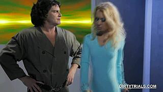 blonde angel loves deep throating a big cock