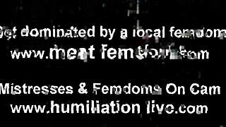 Three bitches humiliate your tiny cock intensely