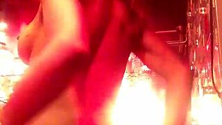 Ebony Webcam Striptease with Ripped Clothes