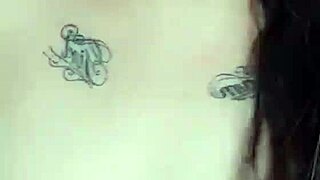 A girl masturbates during a video call with her boyfriend.