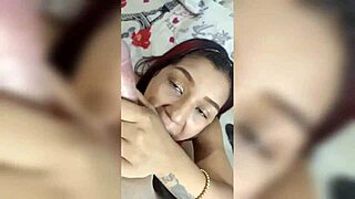 Petite latina brunette loves getting fucked by her stepbrother when parents are away, reaching orgasm and cumshot.