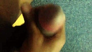 Man Rubs Out to Big Black Cock Images