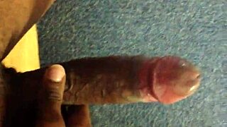 Man Rubs Out to Big Black Cock Images