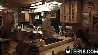 This petite chick got deceived by his looks and ended up in rough sex!