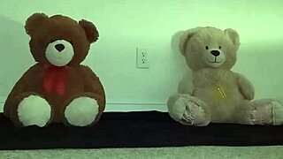 Brown and Caucasian Furry Bears in Bisexual Threesome Roleplay