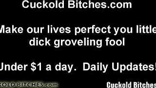 i can't cum from your small cock, it's humiliating in this femdom session