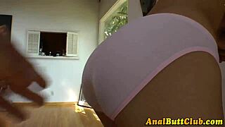 Kinky Slut Grabs Booty In Anal Assfucking.