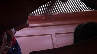 is this your old girlfriend giving a deepthroat blowjob to your friend?