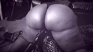 black wife enjoys dildos at home