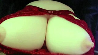 Chichi Fueta performs a solo rocket titjob scene.