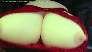 Chichi Fueta performs a solo rocket titjob scene.