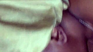 That ebony girl sucks a monster cock outdoors