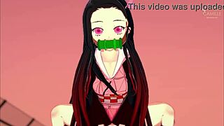 Innocent Nezuko Chan struggles with urges in Demon Slayer tale