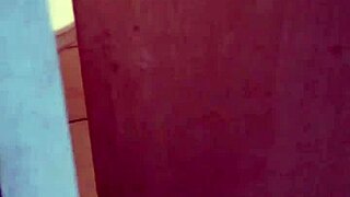 i saw him taking a relaxing bath in the bathroom