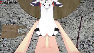 rei ayanami fucks in the city pov 😍