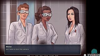 In summertime saga, the asian teacher engages in roleplay with the student.