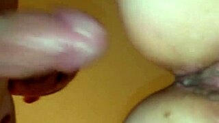 Can you believe this monster cock in her trimmed pussy?