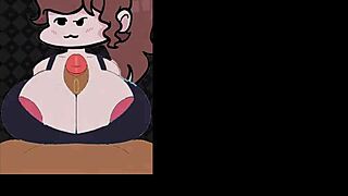 Girlfriend plays a soft game with her partner.