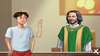 girls share passionate kisses on the beach in summertimesaga