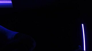 Carrie B explores blacklight effects in her sex left 2 series