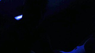 Carrie B explores blacklight effects in her sex left 2 series