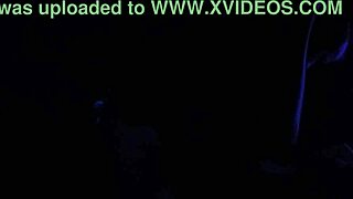 Carrie B explores blacklight effects in her sex left 2 series