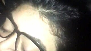 big cock cums all over mami's glasses