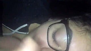 big cock cums all over mami's glasses