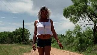 Staci Onit Rides Cowgirl In Public Outdoor