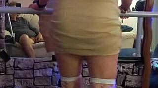 Hotwife Steffi dances with her pussy for New Year