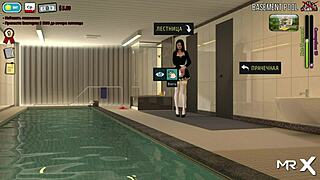 Intriguing fashion business girl takes a naked shower in episode 1 scene 35