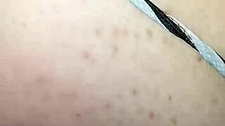 My friend says, 'Let me polish your big black cock in this interracial amateur cumshot scene.'