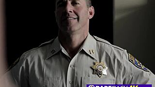 hot gay jock bribes horny officer with deep throat