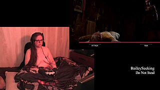 naked playthrough reveals tattooed brunette's secrets.