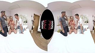 Blonde Shaved Pussy Handjob And Blowjob In Virtual Taboo Prank