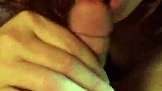 hot wife gives husband first on-camera blowjob