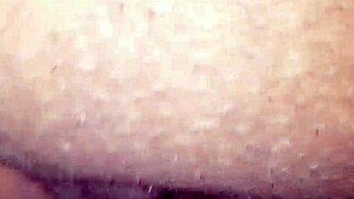 Playing with wet pussy on his lap made him cum fast